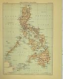 MAP PHILIPPINE ISLANDS PACIFIC OCEAN BRITANNICA NINTH