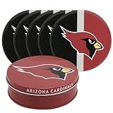 NFL Arizona Cardinals Tin Coasters