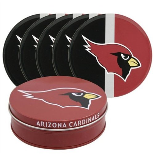 NFL Arizona Cardinals Tin Coasters