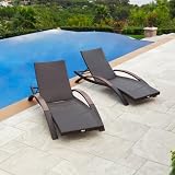 RST Outdoor Arc Lounger Set Patio Furniture - 2-Pack