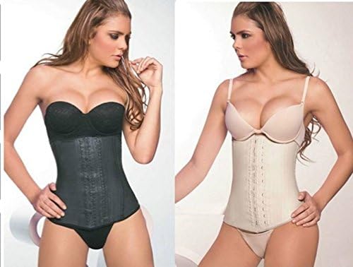gNg Women's Classic 3 Hooks Latex Waist Cincher Shapewear (Small)