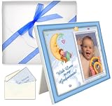 Baptism Christening Godparents Gifts "With Love" Boyl Picture Frame Package