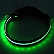LED Hundehalsband in GRÜN 2. Generation 35 cm 2,5cm breit - Halsumfang von 28 bis 35 cm
