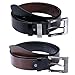 Men's Leather Reversible Belt (Black/Brown)