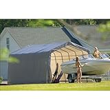 ShelterLogic 12 x 24 x 10 Instant Garage Heavy Duty Canopy Carport Color - Gray