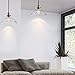 Arvidsson Vintage Hanging Lamp, INDUSTRIAL Pendant Light, CLEAN Clear Glass Shade, 100% Brass Brushed Antique Socket, Pretty Cool Fabric Cord, SIMPLE Dining Room Light, UL Standard, ETL Qualified