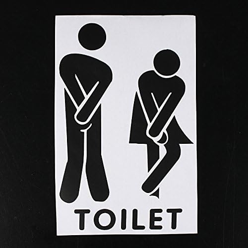 Funny Toilet Entrance Sign Decal Sticker For Offices Home Hotel