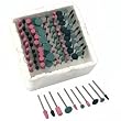 100 Pc Mounted Grinding Stones Lapidary Fits Dremel