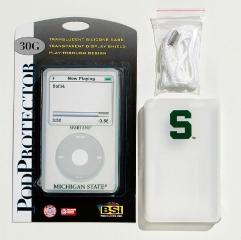 Michigan State Spartans 30G Video Silicone IPod Cover