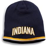 NBA Men's Reversible Knit Hat - Kc35Z, Indiana Pacers, One Size , Indiana Pacers , Gold/Dark Navy