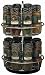 Gourmet Spice Rack, Two Tier Chrome, 16-Count
