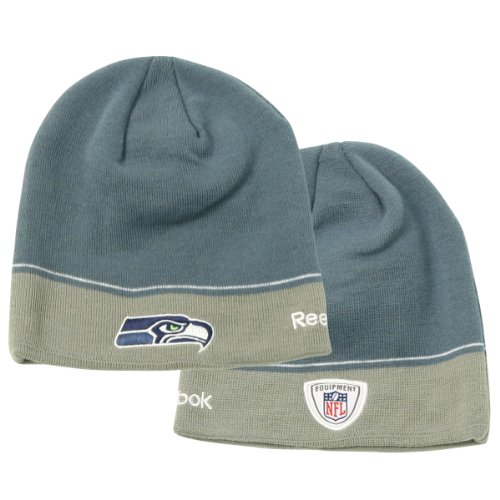 Seattle Seahawks 2-Tone Onfield Winter Knit Beanie - Blue / Gray