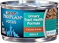 Purina Pro Plan Wet Cat Food, Focus, Adult Urinary Tract Health Formula Chicken Entr&eacute;e, 3-Ounce Can, Pack of 24
