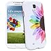Fosmon MATT Series Rubberized Case for Samsung Galaxy S4 IV - i9500 (Colorful Sunflower)