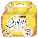 BiC Soleil CliC Lady Triple Blade Refill Cartridges (Pack of 4) For  use with BiC Soleil CliC Lady Triple Blade Shaver System
