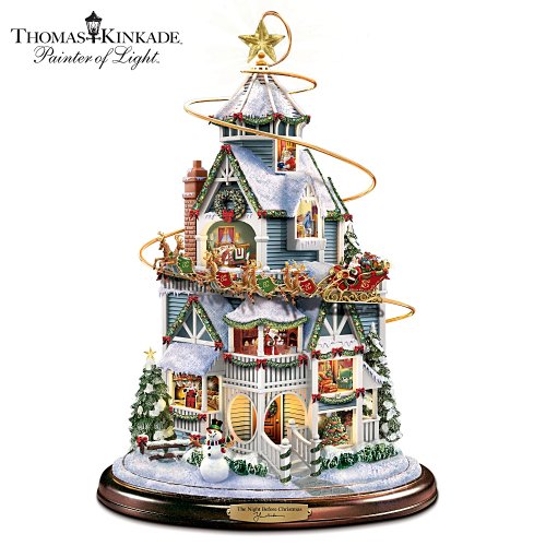 Thomas Kinkade The Night Before Christmas Tabletop Centerpiece by The Bradford Exchange