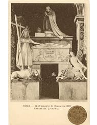 Single Detail Page Misc: 1900 Vintage Postcard Monument of Pope Clement XIII - Rome Italy