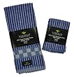 Virgin Recycled Cotton Linen Kitchen Set (Blue, 4 Pieces)