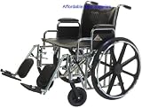 Extra Wide 22 Seat 500 Pound Weight Capacity Wheelchair New Wheel Chair