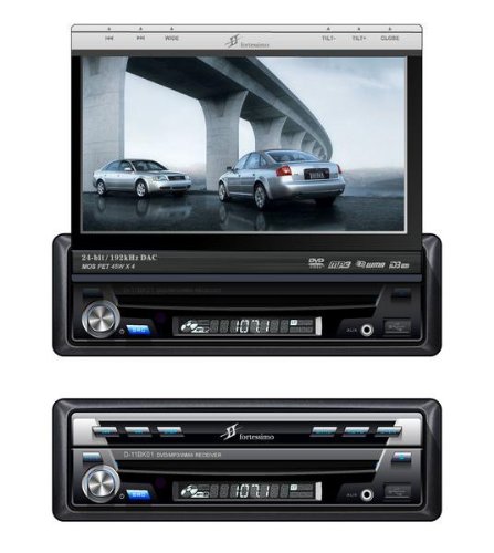車載専用設計7インチタッチパネル1DINDVD Divx USB対応