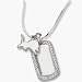 Detroit Lions 5/16 Logo on Sterling Silver Mini Dog Tag Necklace