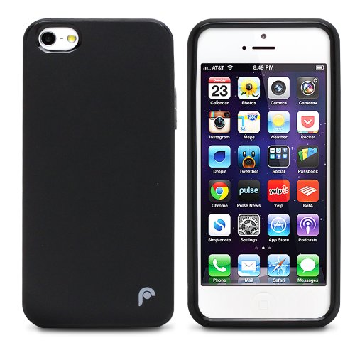 iPhone SE Case, Fosmon DURA FRO Series TPU Case for Apple iPhone SE / 5S / 5 (Black)