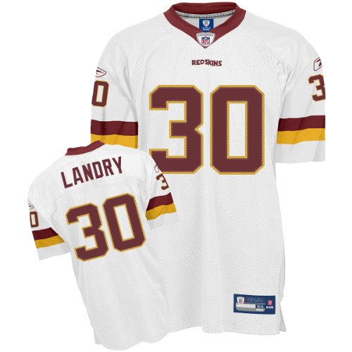 Reebok Washington Redskins LaRon Landry Authentic White Jersey Size 54