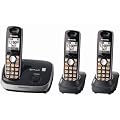 Panasonic KX-TG6513B DECT 6.0 PLUS Expandable Digital Cordless Phone System with 3 Handsets