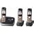 Panasonic KX-TG6513B DECT 6.0 PLUS Expandable Digital Cordless Phone System with 3 Handsets