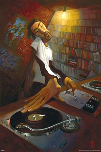 (24x35) Justin Bua The D.J. Art Print Poster