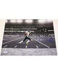 DEANTHONY THOMAS SIGNED AUTOGRAPHED OREGON DUCKS 11x14 PHOTO #W14672 - PSA/DNA Certified - Autographed College Photos