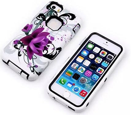 6S Hard Case,6S 5.5 Case,iPhone 6S 5.5 Case,6S 5.5 Case Cover,Adtechca Case For iPhone 6S 5.5,3in1 Beautiful Flowers Print Hybrid Case Cover For iPhone 6S 5.5 inch C02