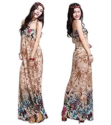 Flared-Skirt Corset   Waistline Halter Silk Backless Fitted Floral Print Tropical Print Party Dress 