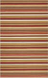 Sag Harbor Collection Contemporary Stripes Wool Area Rug 2.60 x 8.00.