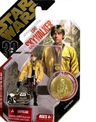 Star Wars 30th Anniversary -#12 Luke Skywalker Cerimonial Ultimate Galactic Hunt Gold Coin Hasbro Collector Collectible Action Figure Star Wars
