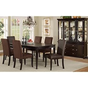 Click here to buy Set of 2 Bonded Leather High Back Side Chairs with Bonded Leather Seat #PD F11291 by HP.
