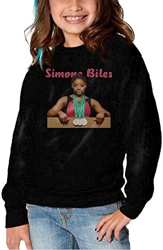 HNJK Simone Biles Girl's&amp;boy's Soft And Cozy Crew Sweatshirts 3 Toddler