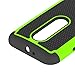 Moto G (3rd Gen.) Case, Moto G3 Case,EC™ Hybrid Armor Heavy Duty Dual Layer Shockproof Case Cover for Motorola G 3rd Generation (2015) (Green)