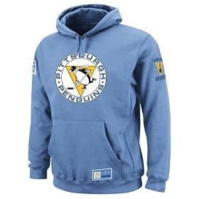 Pittsburgh Penguins Majestic Light Blue "Vintage" Be Proud Hooded Fleece Sweatshirt