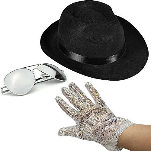 Top Best 5 Cheap michael jackson hat and glove set for sale 2016