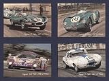 Jaguar at Le Mans Racing Art Postcards