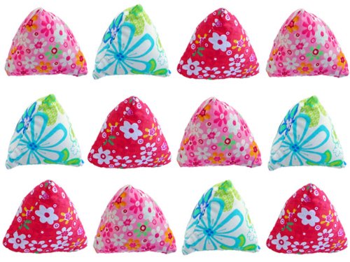 Detail image CRINKLE Pyramids Cat Toy with Catnip - 12 Pack