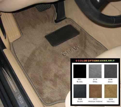 2001 - 2005 BMW M3 M 3 E46 E 46 OEM Floor Carpet Mats (2 Piece Front Mats Only) with BMW Embroidery Monogram - Fits Years 2001 2002 2003 2004 2005 ** 6 COLORS TO CHOOSE FROM