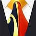 Shlax & Wing Mens Ties Neckties Pattern Black Yellow Blue 100% Silk Jacquard Woven Handmade