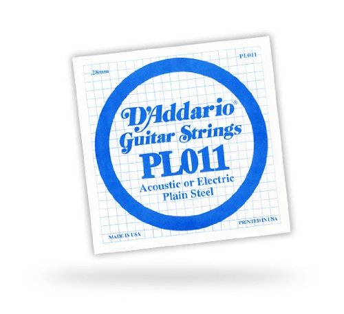 D\'Addario PL011 Gitarren-Einzelsaite (f&uuml;r Akustik oder E-Gitarre) 0,028 cm (0,011 Zoll) Preisvergleich