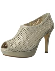 Paul Green Womens Peep Toe Platform Ankle Bootie,Gold,7.5 M US