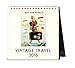 Cavallini Papers & Co CAL16-4 2016 Vintage Travel Desk Calendar