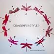 3D Dragonfly Scrapbooking Wedding Cake Topper Set (15x Translucent Dragonflies)