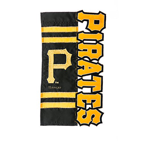 Pittsburgh Pirates Applique Sculpted Garden Flag