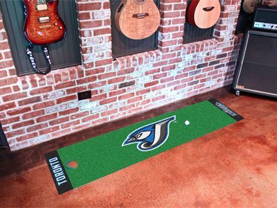 TORONTO BLUE JAYS GOLF PUTTING GREEN CARPET RUNNER RUG